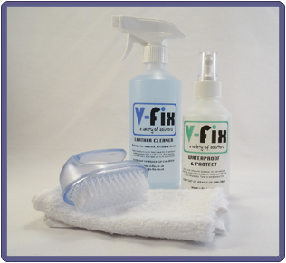 Aniline Leather Clean & Stain Protect Kit